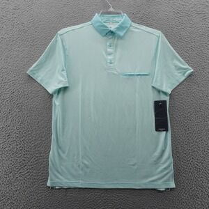 HEAD Golf Polo Shirt Mens Size Small Turquoise Blue Short Sleeve Performance NWT